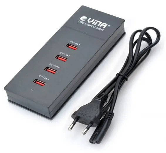 4 Ports 5A USB Charger Device 2+1+1+1 Ampere