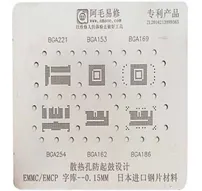 BGA Stencil For Iphone Nand Flash And EMMC BGA221 BGA153 BGA169 BGa254 BGA162 BGA186